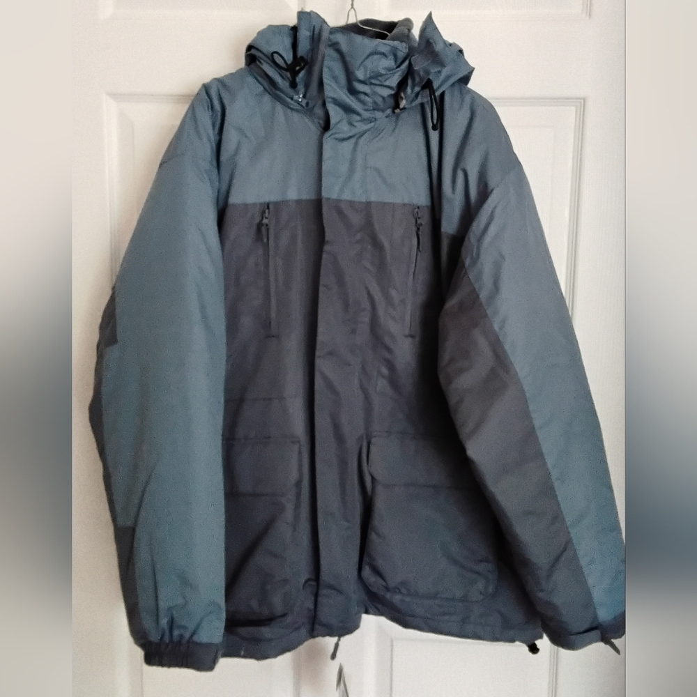 Men's Athletic Works Two-Tone Steel Blue 3 In 1 Jacket